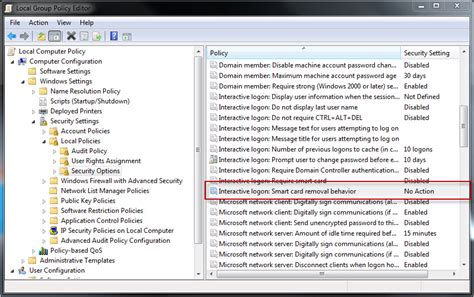 disable smart card group ploicy|Group Policy Settings for Managing a Smart Card Infrastructure.